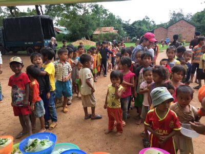 Children Waiting In Line