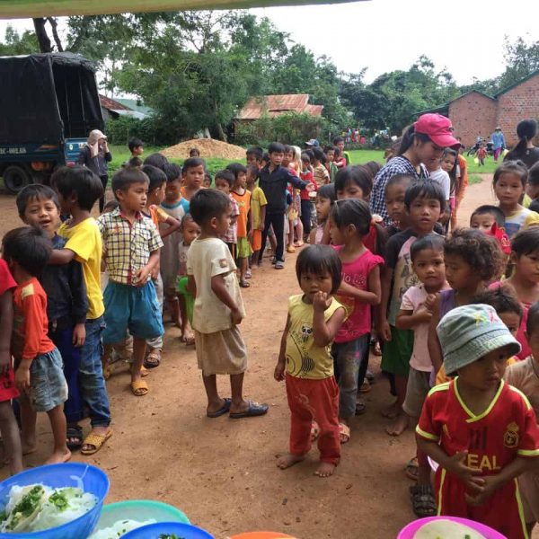 Children Waiting In Line